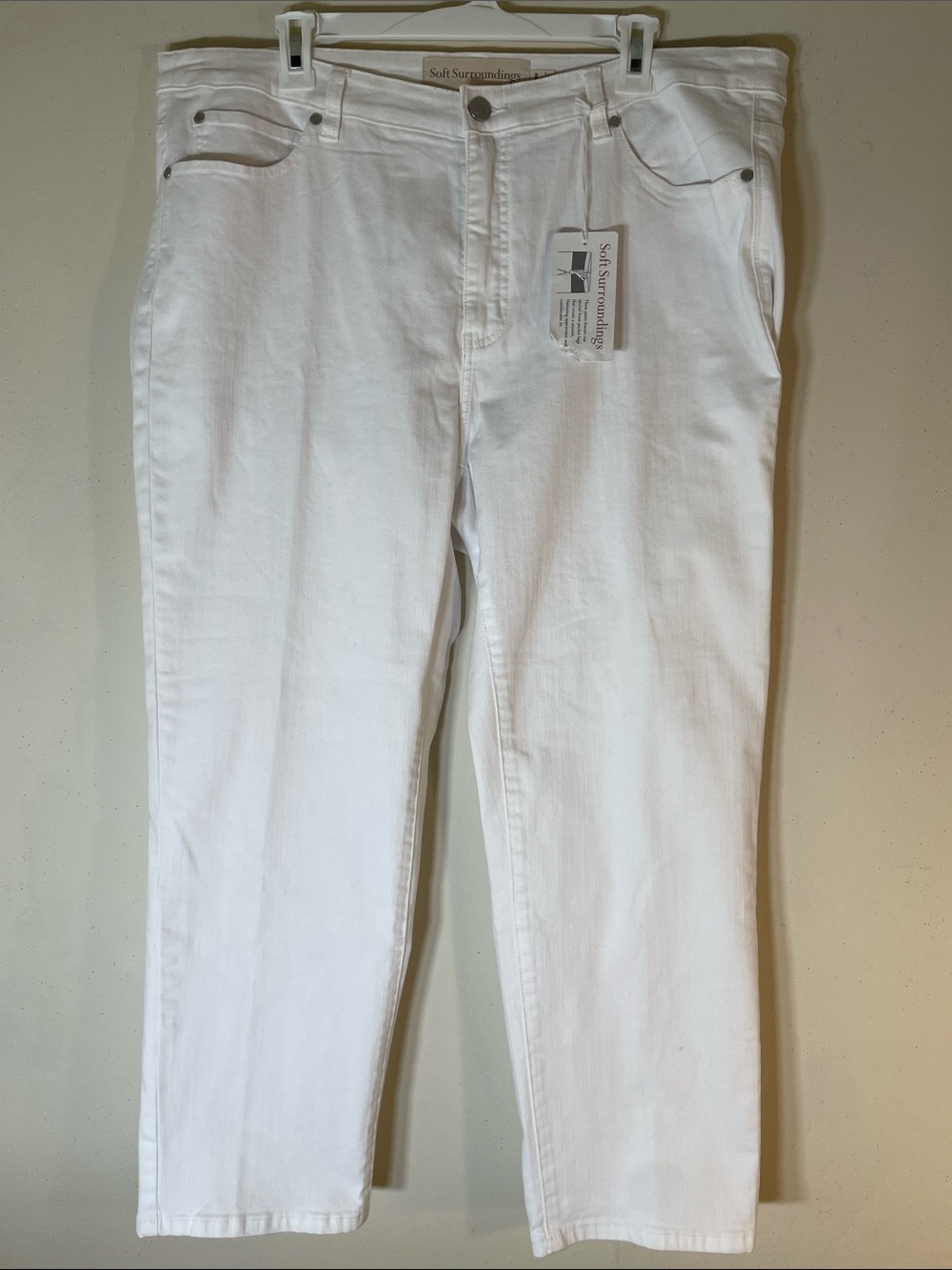 Soft Surroundings The Ultimate Straight Cropped Jeans. 18W. NWT.